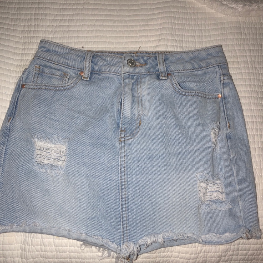 pacsun jean skirt